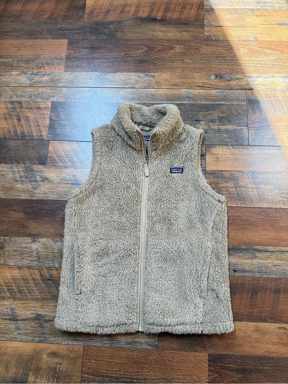 Patagonia Tan Sherpa Fleece Vest